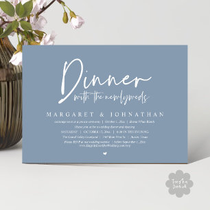 Abendessen mit den Neuvermählten, Hochzeitsfeier-P Einladung
