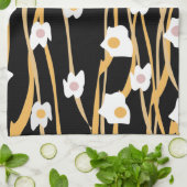 Abendessen mit Eiern und Nudeln Geschirrtuch (Gefaltet)