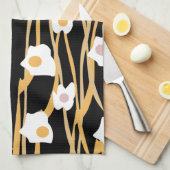 Abendessen mit Eiern und Nudeln Geschirrtuch (Viertel Falte)