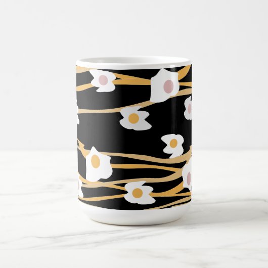 Abendessen mit Eiern und Nudeln Kaffeetasse (Mittel)