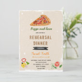Abendessen mit Pizza Probe Einladung (Stehend Vorderseite)