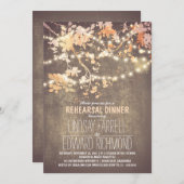 Abendessen mit Saitenlicht niedlich und extravagan Einladung (Vorne/Hinten)