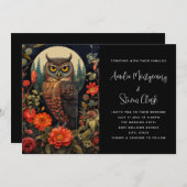 Abendessen mit Vollmondhochzeit Einladung (Vorne/Hinten)