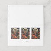 Abendessen mit Vollmondhochzeit Platzkarte (Außenseite Aufgefaltet)