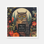 Abendessen mit Vollmondhochzeit Serviette (Vorderseite)