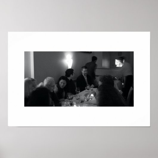Abendessen mit Wein Poster (Vorne)