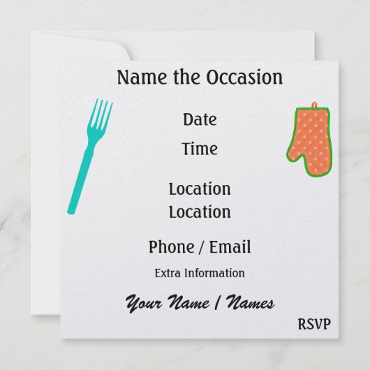 Abendessen / Mittag / GRILLEN - SRF Einladung (Rückseite)