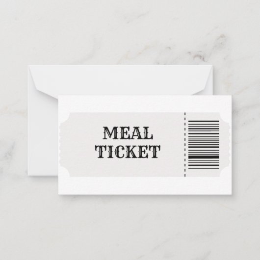 Abendessen Mitteilungskarte (Rückseite)