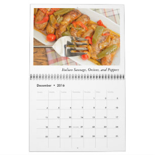 Abendessen-Nahrungsmittelkalender Kalender