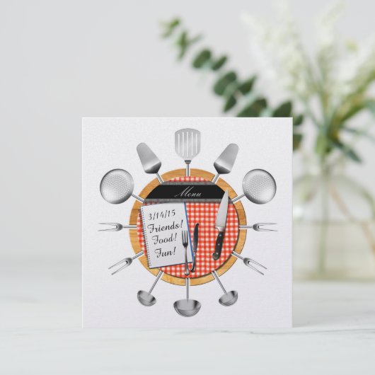 Abendessen Party/Besondere Anlass Einladung - SRF (Stehend Vorderseite)