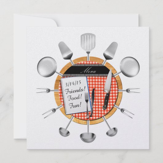 Abendessen Party/Besondere Anlass Einladung - SRF (Vorderseite)