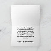 Abendessen Party Disco Dolcefarniente Dankeskarte (Innenseite)