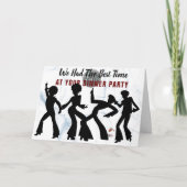 Abendessen Party Disco Dolcefarniente Dankeskarte (Vorderseite)