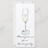 Abendessen-Party Einladung (Vorderseite)