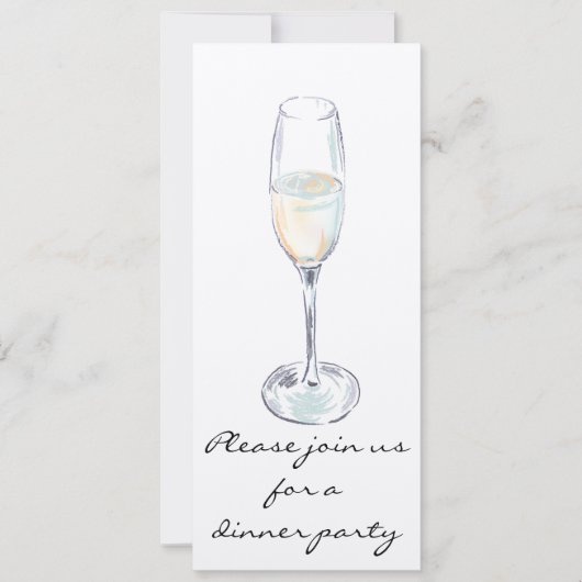 Abendessen-Party Einladung (Vorderseite)