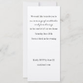 Abendessen Party Einladung (Rückseite)