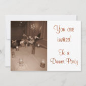 Abendessen Party Einladung (Vorderseite)