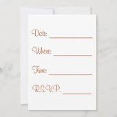 Abendessen Party Einladung (Rückseite)