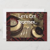 Abendessen Party Einladung (Vorderseite)