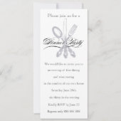 Abendessen Party Einladung (Vorderseite)