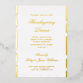 Abendessen Party Einladung Erntedank (Vorderseite)