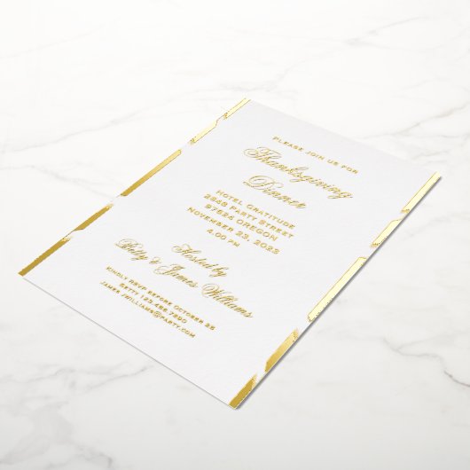 Abendessen Party Einladung Erntedank (Gedreht)