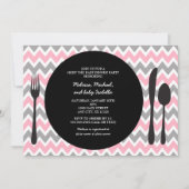 Abendessen Party Einladung / Treffen Sie Mädchen D (Vorderseite)