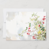 Abendessen Party Elegante Einladung (Rückseite)