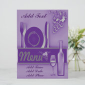 Abendessen-Party Initations Einladung (Stehend Vorderseite)