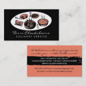 Abendessen Party Personal Koch Kochkurs Catering Visitenkarte (Vorne/Hinten)