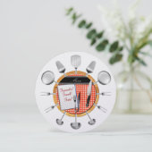 Abendessen Party Runde Einladung - SRF (Stehend Vorderseite)