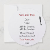 Abendessen Party Runde Einladung - SRF (Rückseite)