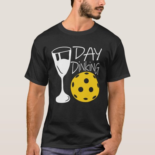 Abendessen - Pickleball und Weinlover T-Shirt (Vorderseite)
