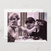 Abendessen Postkarte (Vorne/Hinten)