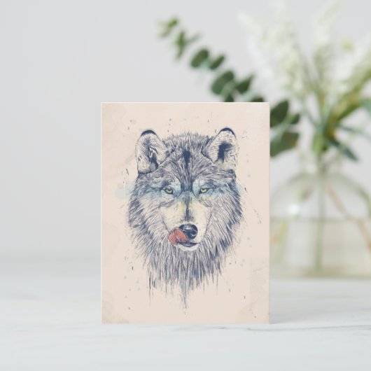 Abendessen Postkarte (Stehend Vorderseite)