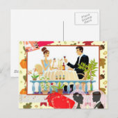 Abendessen Postkarte (Vorne/Hinten)