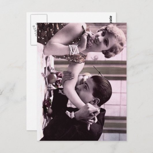 Abendessen Postkarte (Vorne/Hinten)