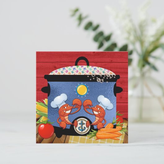 Abendessen / Potluck / Ansammlung Einladung (Stehend Vorderseite)