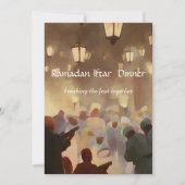Abendessen Ramadans Iftar Einladung (Vorderseite)