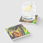 Abendessen Steinuntersetzer (Seitenansicht)