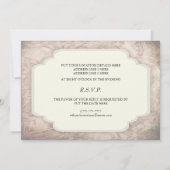 Abendessen & Tanz Party Vintage Einladung (Rückseite)