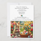 Abendessen und Ei-Jagd Familie Ostern Einladung (Vorderseite)