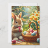 Abendessen und Ei-Jagd Familie Ostern Einladung (Rückseite)