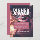 Abendessen und Foto nach Maß Flyer Einladung (Vorne/Hinten)