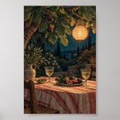 Abendessen unter dem Feigenbaum Kunstprint Poster (Vorne)