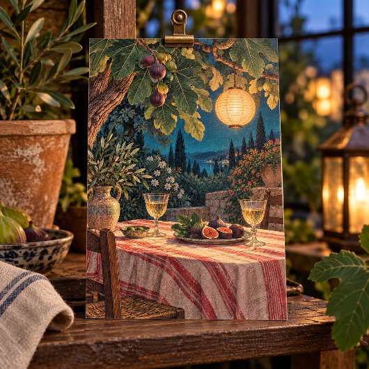 Abendessen unter dem Feigenbaum Kunstprint Poster