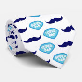 Abendessen Vater mit Bart Happy Vatertag Krawatte (Gerollt)