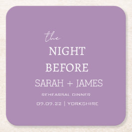 Abendessen vor der Probe Rechteckiger Pappuntersetzer