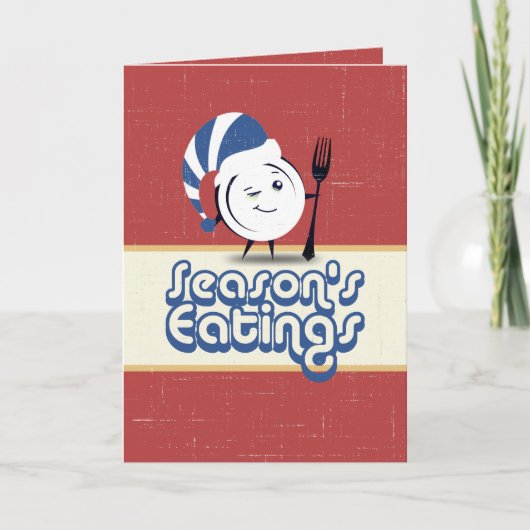 Abendessen Weihnachts Koch Restaurant Catering Feiertagskarte (Vorderseite)