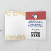 Abendessen Weihnachts Koch Restaurant Catering Feiertagskarte (Innenseite)